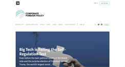 Desktop Screenshot of corporateforeignpolicy.com